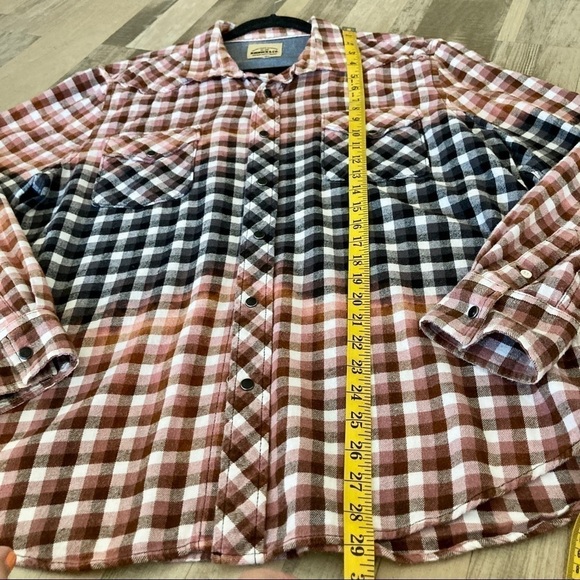 VINTAGE Sears Roebuck & Co Plaid Button Down Shirt - Picture 9 of 10